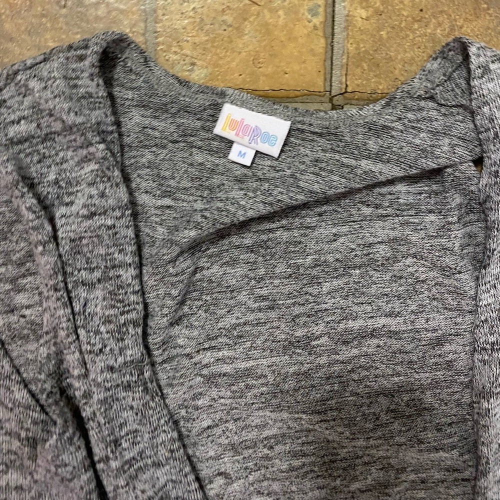 LuLaRoe Women's Heathered Gray VEST Long Cardigan
